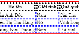 Tìm hiểu cách thức định dạng cho một cái bảng – 21