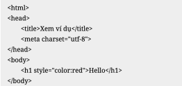 Cách sử dụng thuộc tính style trong HTML – 12