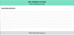 Cách sử dụng phần tử trong HTML – 15