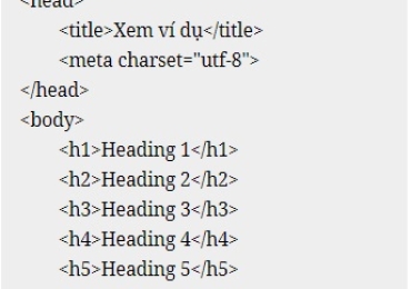 Thẻ tiêu đề (heading) trong HTML – 06